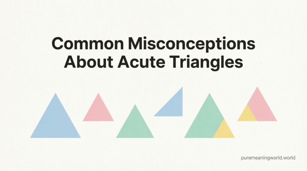 Common Misconceptions About Acute Triangles
