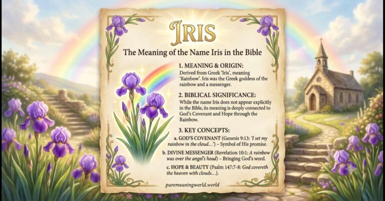 Iris Name Meaning in the Bible
