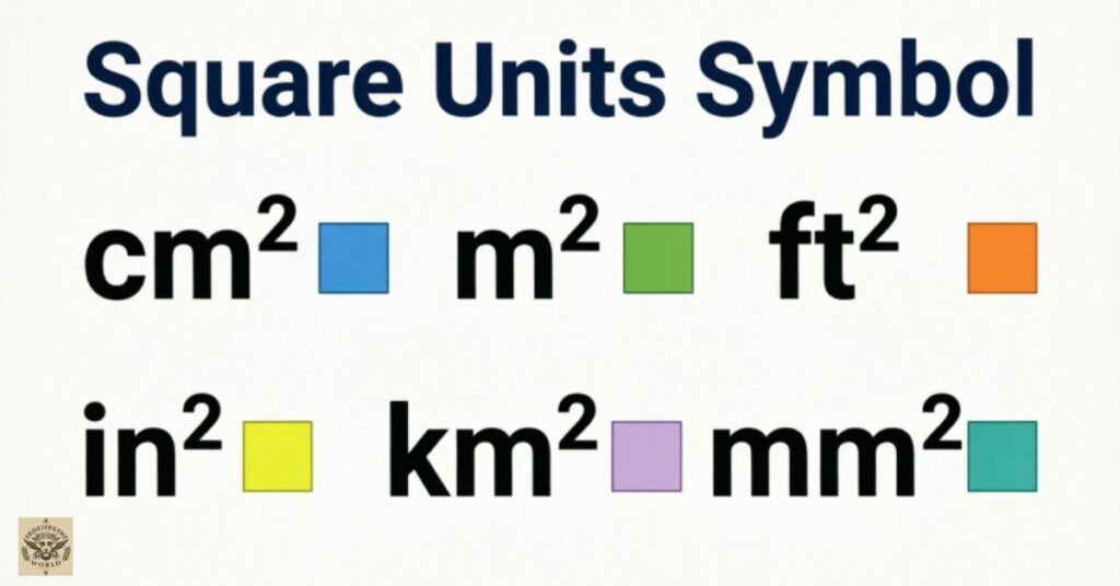 Square Units Symbol